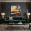 «USA State Texas Brown», art mural sur toile-814618369
