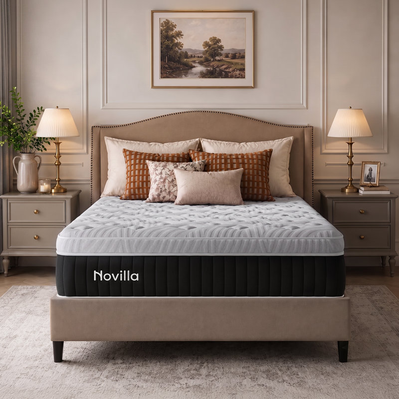 Novilla 30cm Cooling 7-Zones Support Pocket Sprung Mattress, Double (4'6)