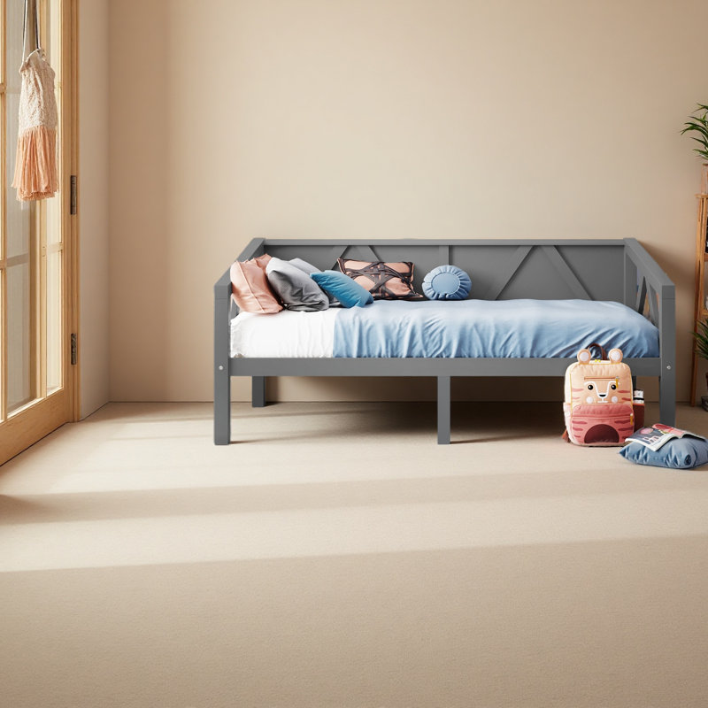 Twin Size Daybed, Gray, Twin