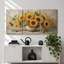 Art floral tournesol, photos de salon, impression sur toile encadrée-132862969-132862972