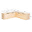 Banc de coin-repas Eslick-240502353