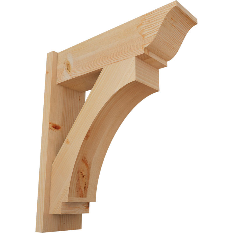 Persienne impériale traditionnelle, P 24 po x H 28 po, Sapin Douglas de 7 1/2 po (lisse)
