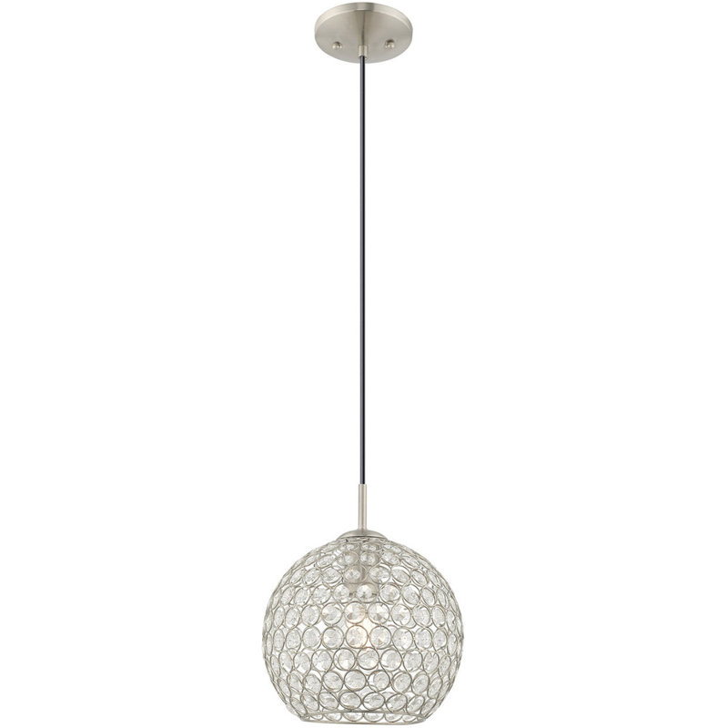 Luminaire suspendu en forme de dôme à 1 lumière Kristveig
