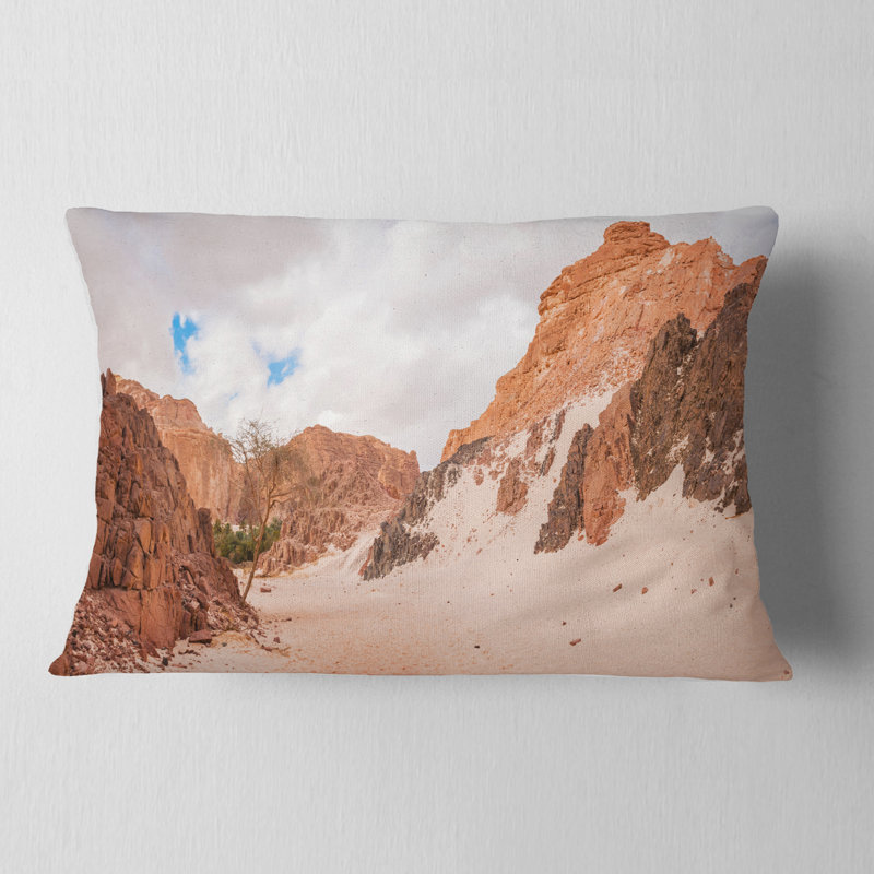 Coussin lombaire paysage fantastique