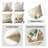 Phantoscope MC 4PC Collection Christmas Embroidered Decorative Holiday Series Throw Pillows, Covers with Inserts, 18" x 18", Set of 4-353978501