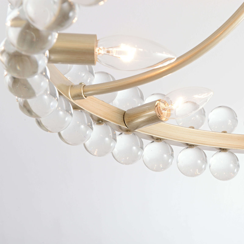 Plafonnier semi-encastré 8 lumières Abigail