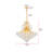 Stoller - Light Statement Tiered Chandelier with Crystal Accents-23084208-23084206-113607781
