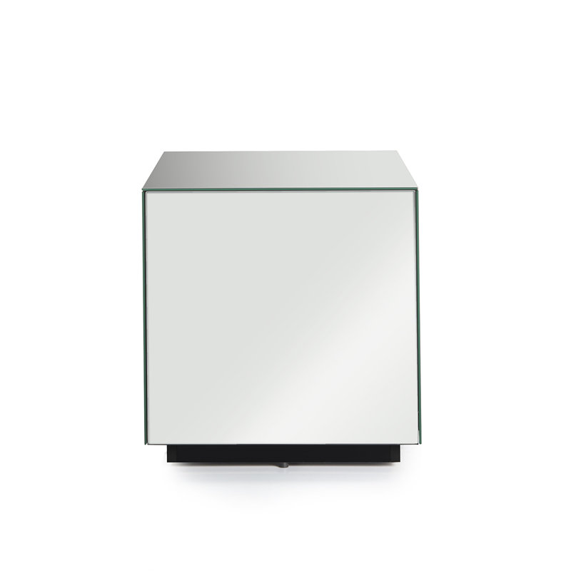 Mcmartin Glass Top End Table, Mirror
