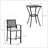 Outstanding 3Pcs Patio Bar Set With Soft Cushion, Rattan Wicker Outdoor Furniture Set For Backyards, Lawn, Deck, Poolside