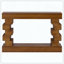 Geometric Block Stacked Wood Console Table