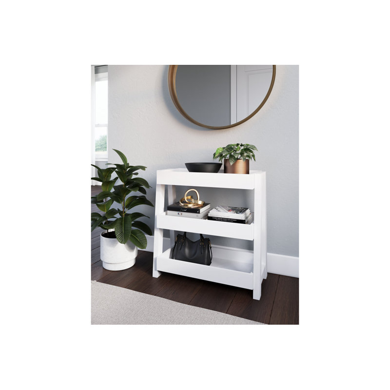 Table d'appoint Checketts, Blanc / Blanc