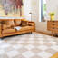 Supai Chequered Machine Tufted Shag Area Rug-1239767667