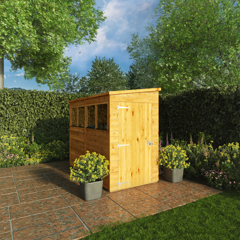 Mercia 8 X 4 Woodsman Shiplap Pent Shed (Glass)