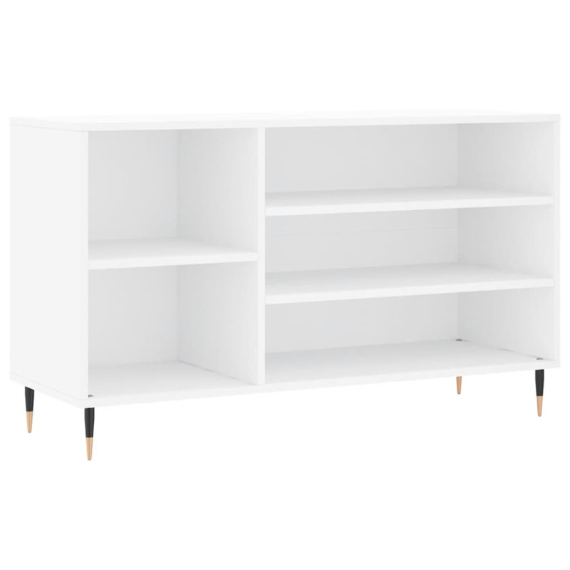 8 Pair Shoe Storage Cabinet, High Gloss White
