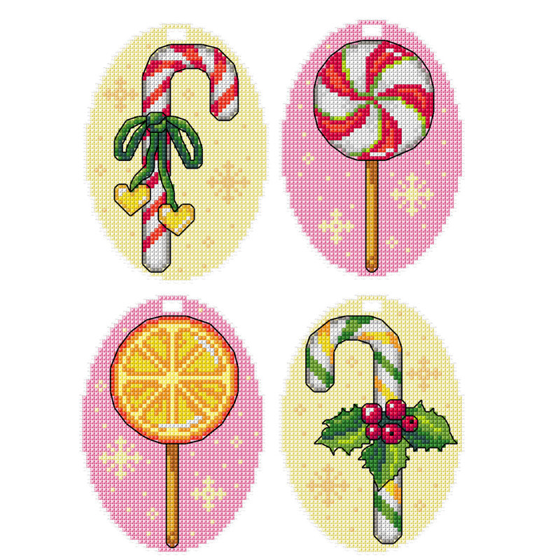 Counted Cross-Stitch Kit Christmas Candy 214CS