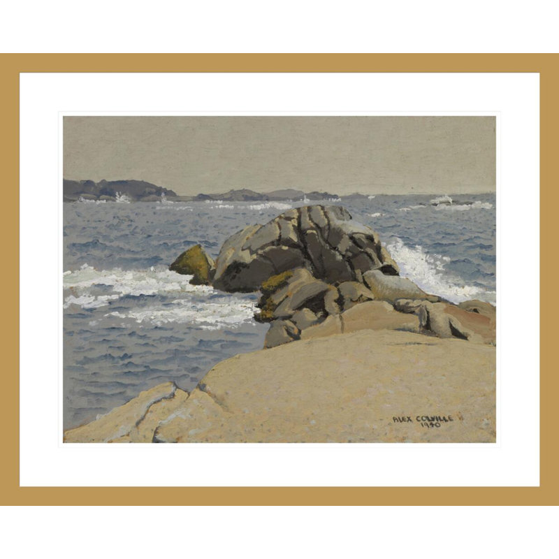 Peggy's Cove, Nouvelle-Écosse, par Alex Colville, impression giclée encadrée, H 23,5 po x l 29 po