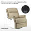 Fauteuil inclinable électrique pivotant en cuir véritable de 30 po avec port USB Atascosa-409423519