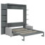 Queen Size Murphy Bed Wall Bed with Sofa-466704762