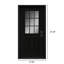 Porte d'entrée avant en fibre de verre 36 po x 36 po à 9 panneaux et 2 panneaux en verre givré-114890276-114890273