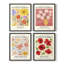 «Vintage Floral Print», impression encadrée - ensemble de 4-214442899-214442900