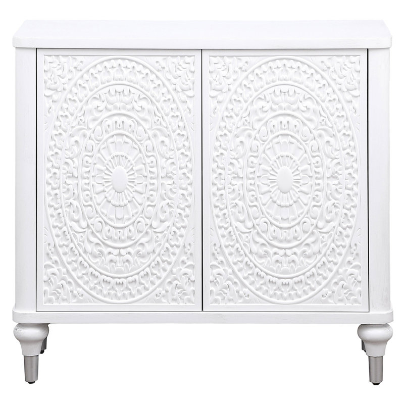2-door Mandala Accent Cabinet Distressed
