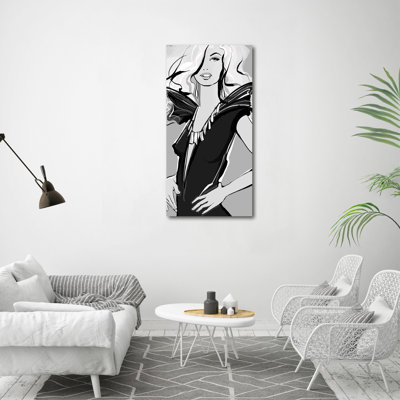Aseelah Fashion Illustration - Wrapped Canvas Print