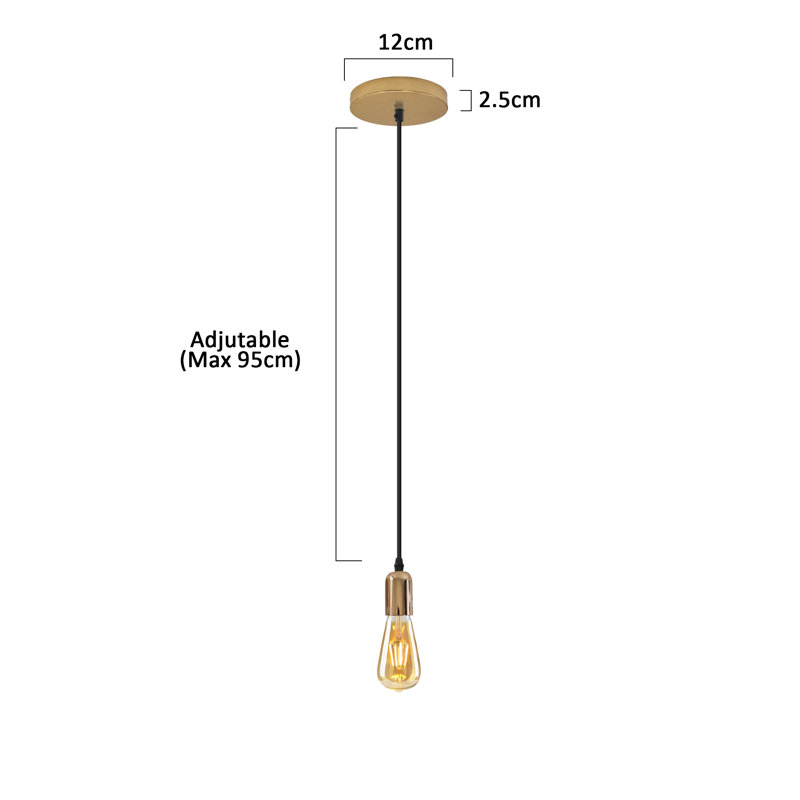 Armida - Light French Gold Cluster Pendant, 1