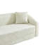 Canapé-lit convertible, canapé inclinable incurvé pliable 2 en 1, assise en chenille à deux places avec base coulissante et siège profond, comprend deux coussins, aucun assemblage requis-1705609708