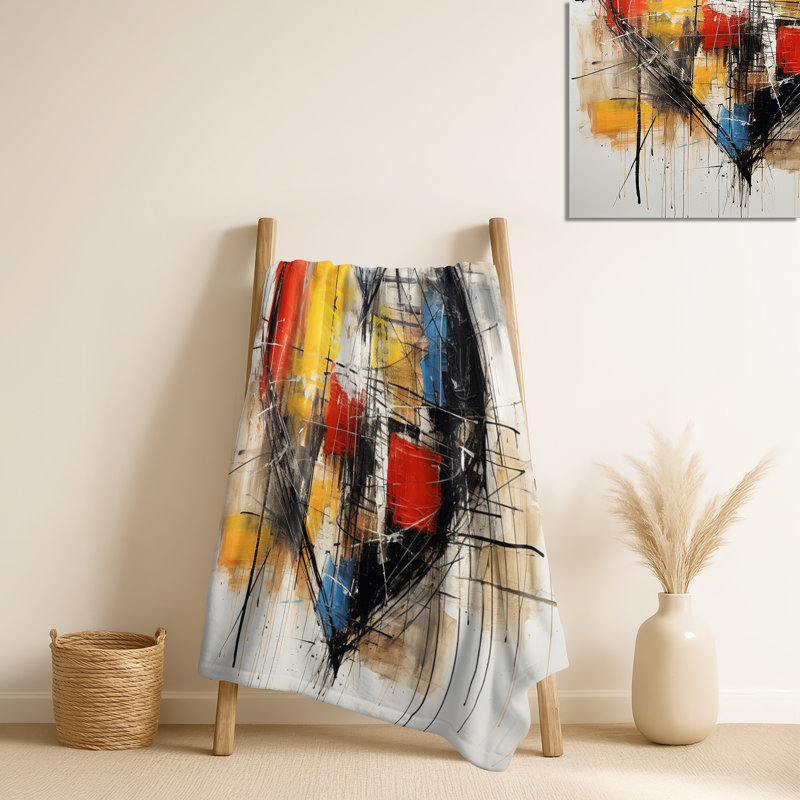 Coussin Pop Art Heart Abstract Collages - Abstract Collages
