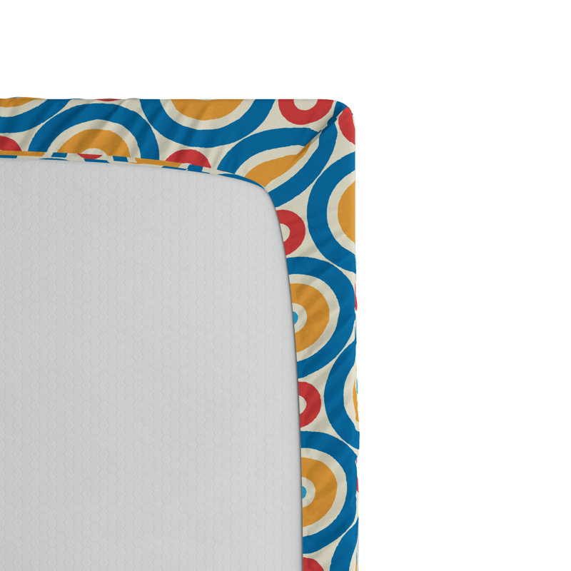 Microfiber Geometric Fitted Sheet, Full Fitted Sheet