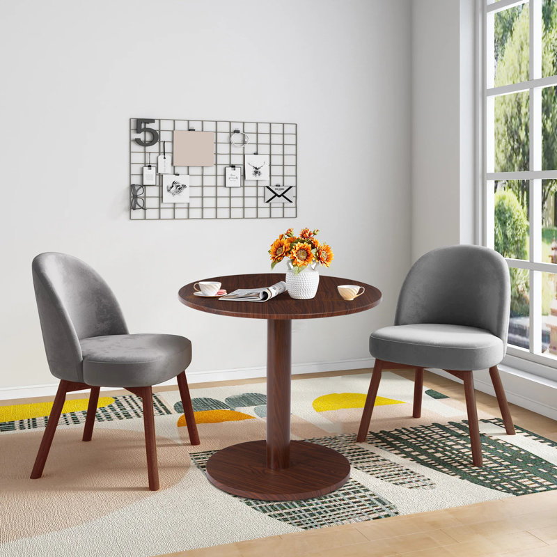 Table de salle à manger Haben, Noyer, H 29,52 po x L 31,49 po x l 31,49 po