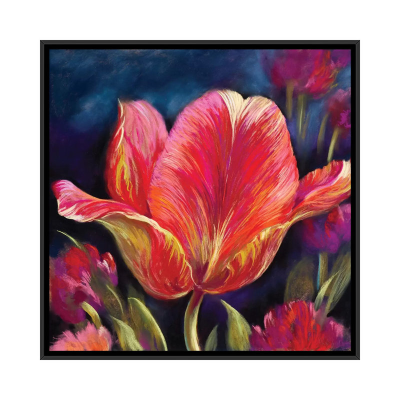«Charisma», reproduction sur toile, H 18 po x l 18 po x P 1,5 po, Toile avec cadre flottant noir, Pas de tapis