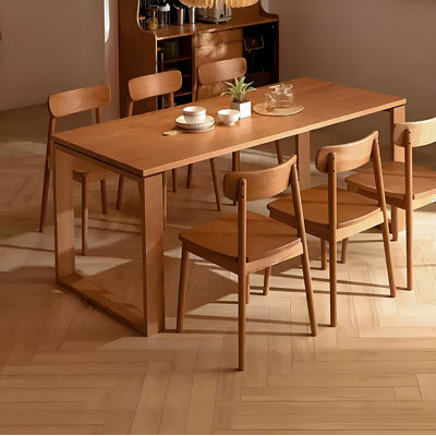 Retro and elegant solid wood table set