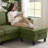 101'' Corduroy Upholstered Sectional Sofa With Storage Ottoman-661639653