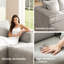 Canapé modulaire de 137 po avec 2 repose-pieds modulaire Comfy Cloud-517087288