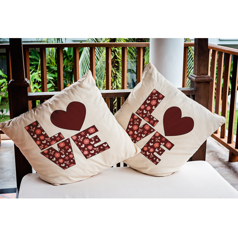 Outdoor Reversible Throw Pillow