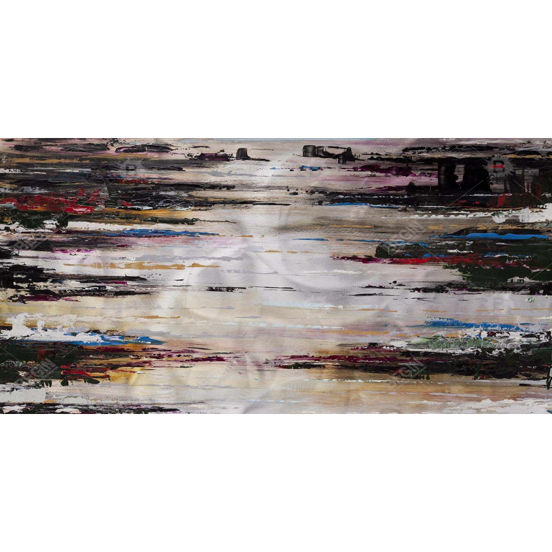 Abstract runny paint - 15.75"x31.50" Desk mat
