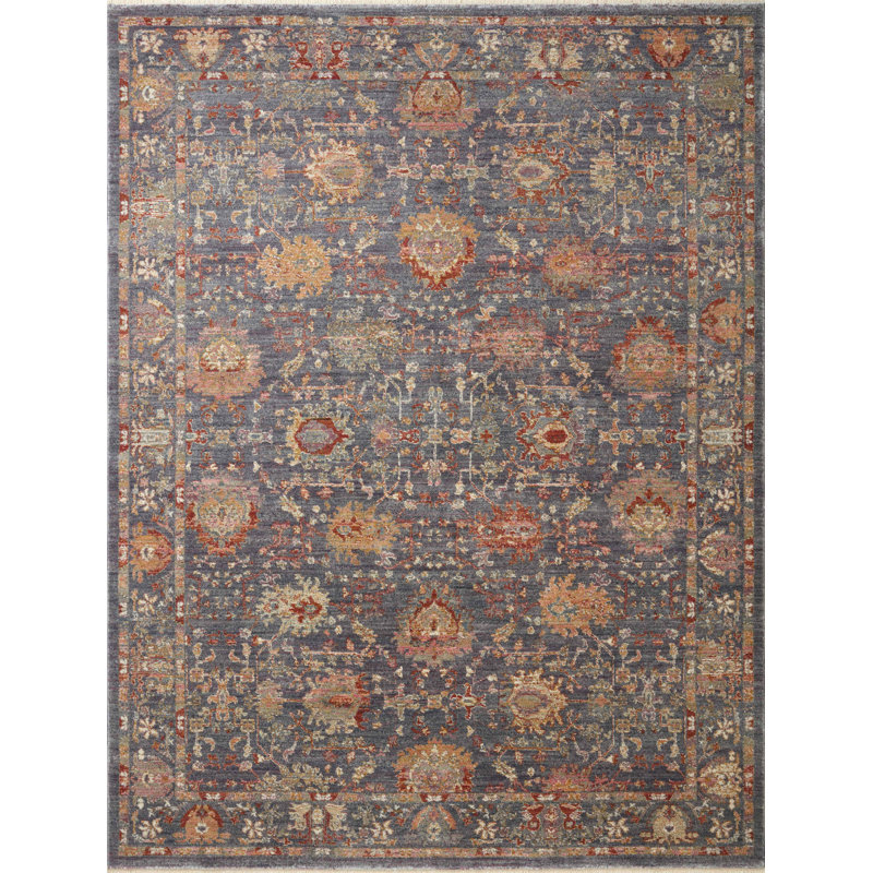 Febbas Performance Oriental Indoor Rug, Rectangle 6'3" x 9'