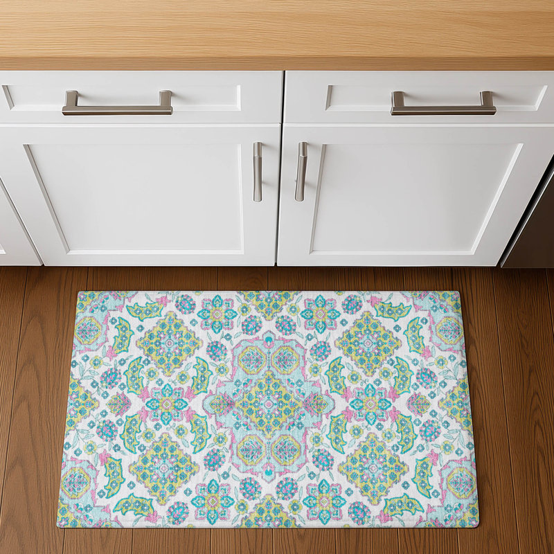 Premium Machine Washable Crestover AMF1853 Global Rug, Rectangle 1'8" x 2'6"