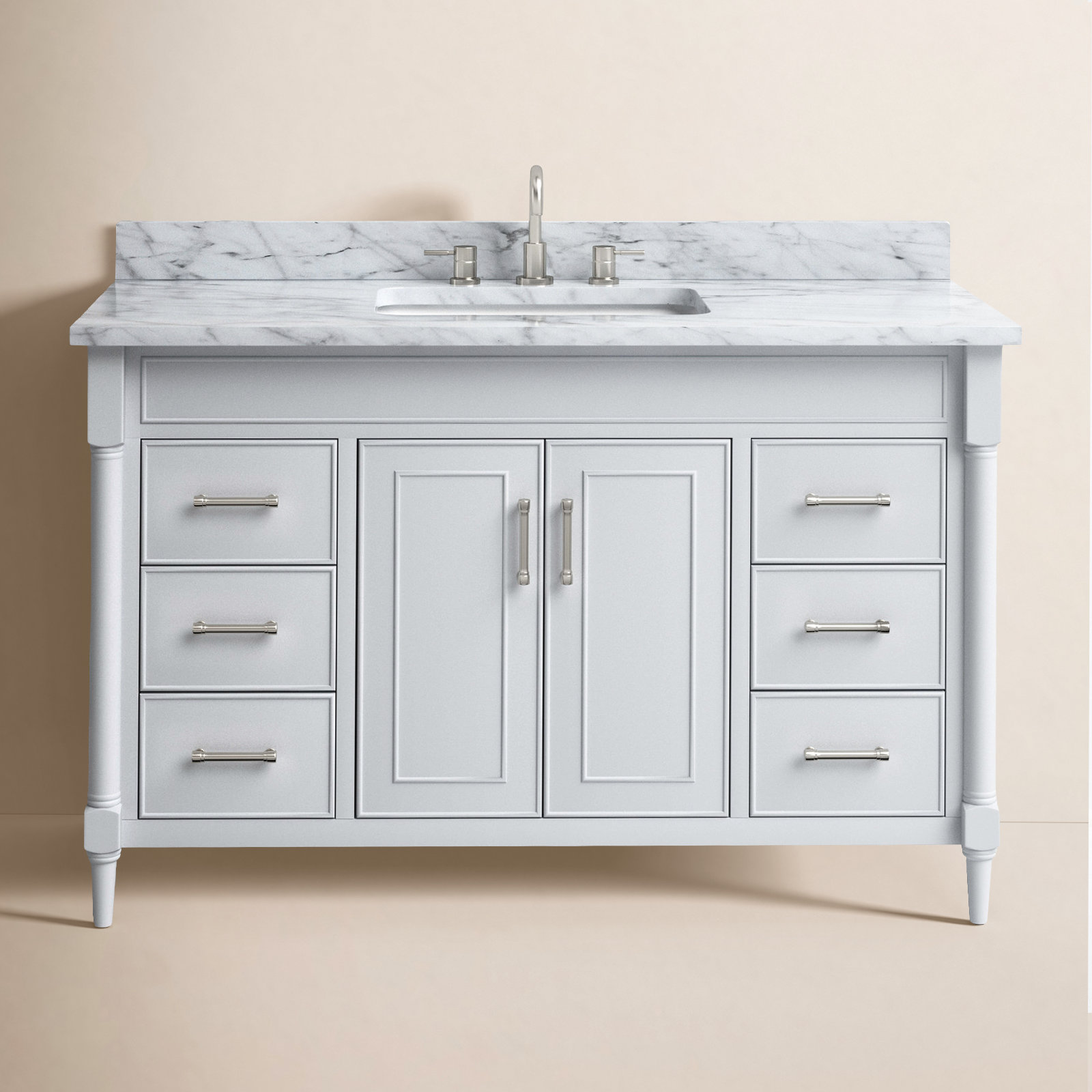 Addison 49'' Single Bathroom Vanity, Light Gray