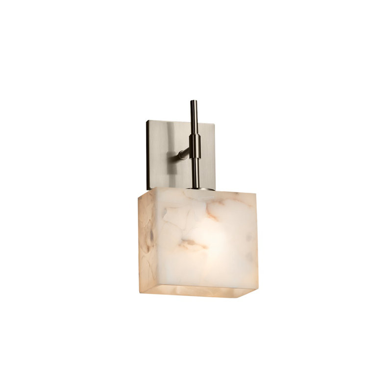 Dumbarton 1 - Light Dimmable Brushed Nickel Armed Sconce, Yes