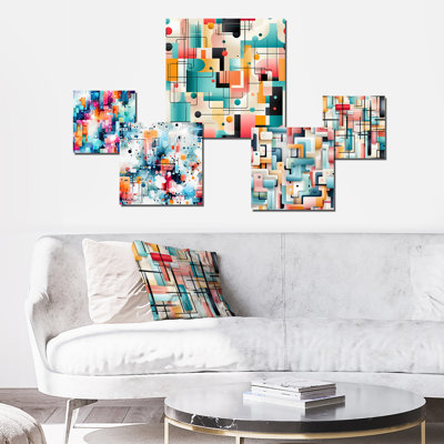 Daeonna - Geometric Wall Art Set Of 5
