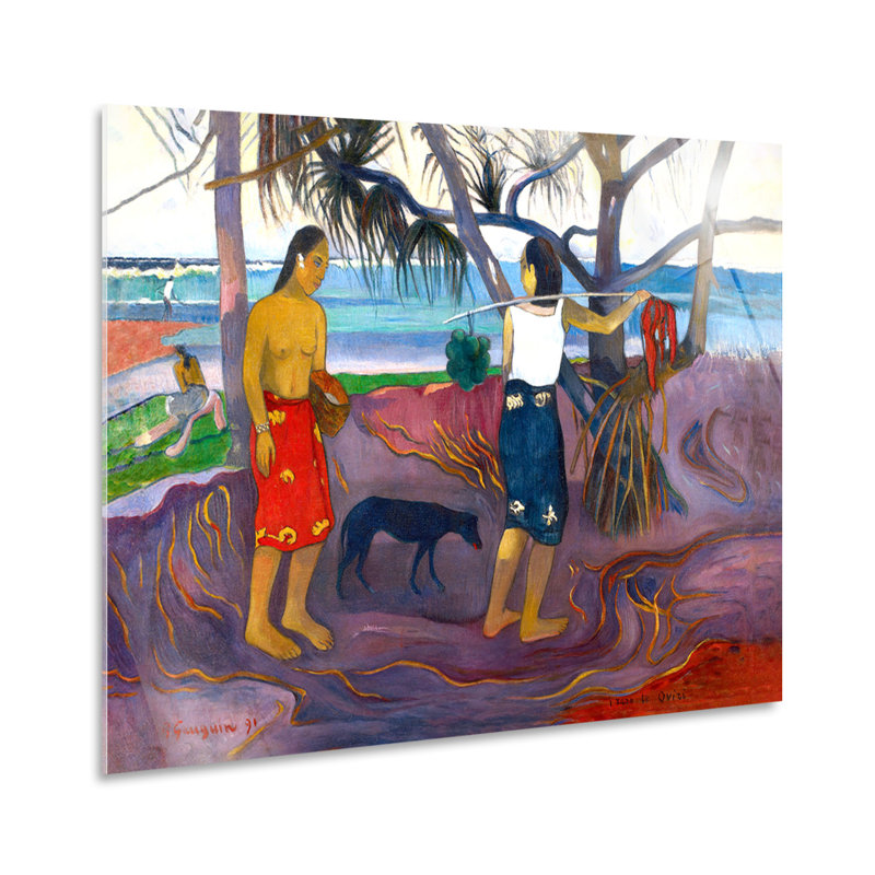 Under The Tree (I Raro Te Oviri) by Paul Gauguin - No Frame Painting, Plastic/Acrylic, 70cm H x 100cm W