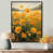 Toile avec cadre flottant noir