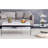 Double Rectangular Coffee Table With Tempered Glass