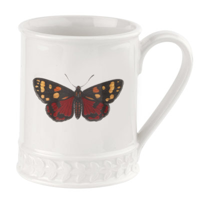 Portmeirion Botanic Garden Harmony Emb Tank 16Oz Scarlt Butterfly