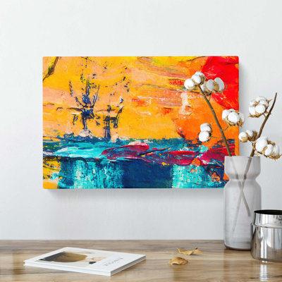 Abstract Art Painting Vol.124 by S.Johnson - Wrapped Canvas Painting