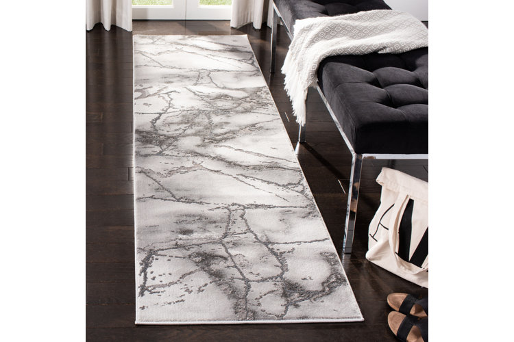 Swindle Polypropylene Blend Grey/Silver Rug