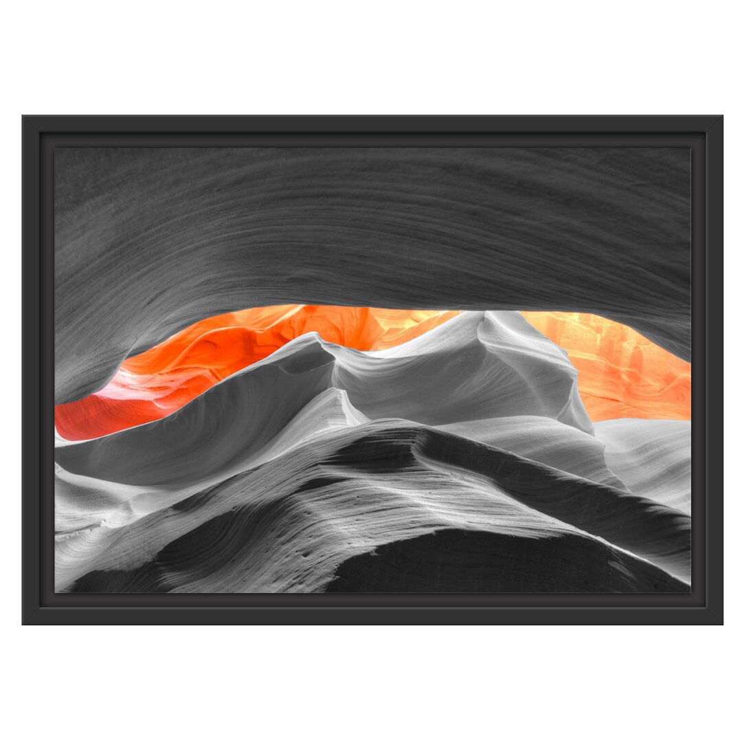 Gerahmtes Wandbild beeindruckender Antelope Canyon