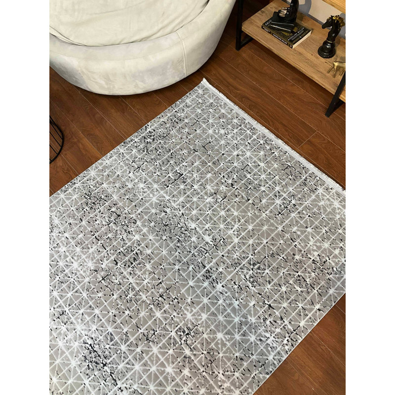 Amiliya Bamboo Slat / Seagrass Area Rug, Runner 203.2 x 762cm